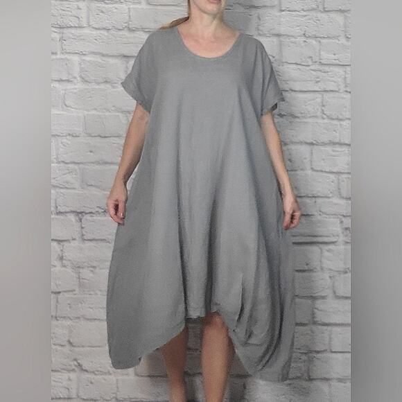 Tina Givens linen balloon dress - Picture 1 of 7